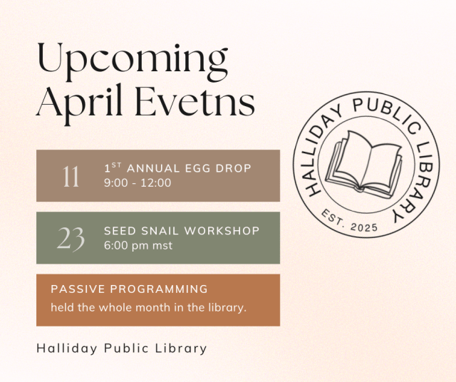Upcoming April Events
